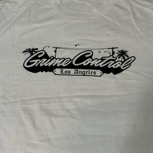 Grime Control Los Angeles White Medium tshirt